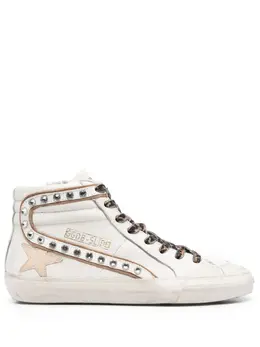 Высокие кеды Slide с кристаллами Golden Goose, белый 20714101 | белый