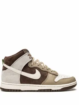 Кроссовки Dunk High Light Chocolate Nike, коричневый 18020168 | коричневый