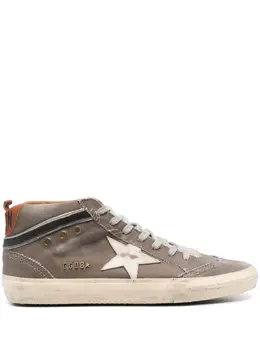 Кеды Mid Star с эффектом потертости Golden Goose, коричневый 19989106 | коричневый
