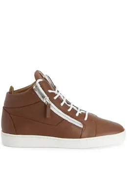 Кроссовки с логотипом Frankie Giuseppe Zanotti, коричневый 20102941 | коричневый