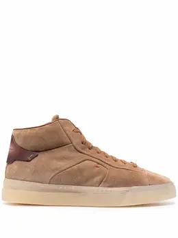 Высокие кеды на шнуровке Santoni, нейтральный 17142034 | нейтральные цвета