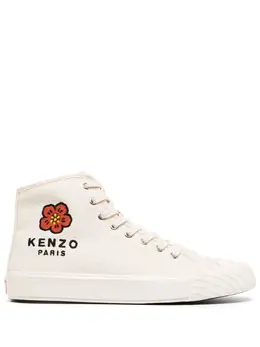 Высокие кеды с вышитым логотипом Kenzo, нейтральный 19019680 | нейтральные цвета
