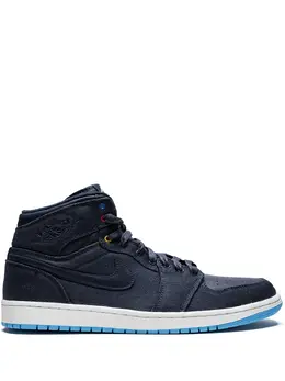 Кроссовки Air 1 Retro High Jordan, серый 14255192 | серый