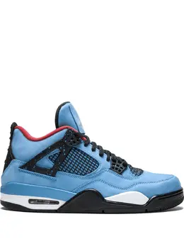 Кроссовки Air Jordan 4 Retro из коллаборации с Travis Scott, синий 13157564 | синий