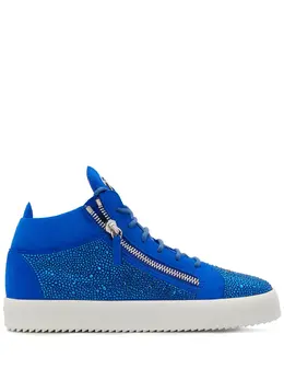 Высокие кеды Kriss Giuseppe Zanotti, синий 16829755 | синий
