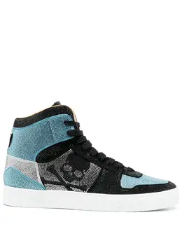 Высокие кроссовки Strass Philipp Plein, синий 17797830 | синий