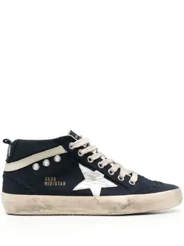 Кеды Mid Star на шнуровке Golden Goose, синий 19844914 | синий