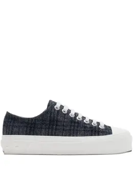 Кроссовки на шнуровке Burberry, синий 29940350 | синий