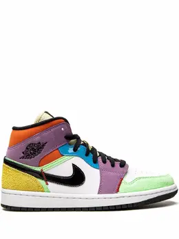 Кроссовки Air Jordan 1 Mid, фиолетовый 15388318 | фиолетовый