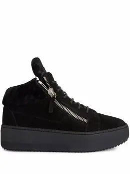 Кеды Kriss с меховой подкладкой Giuseppe Zanotti, черный 16851582 | черный