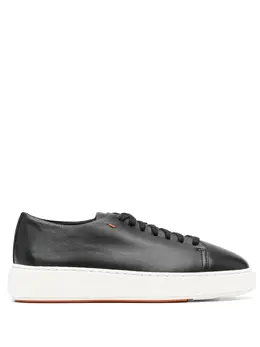 Кеды на шнуровке Santoni, черный 18807488 | черный