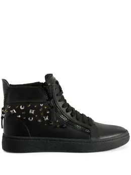 Кроссовки GZ 94 с заклепками Giuseppe Zanotti, черный 20105075 | черный