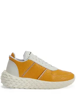 Кроссовки Urchin с тиснением под кожу змеи Giuseppe Zanotti, желтый 22052322 | желтый