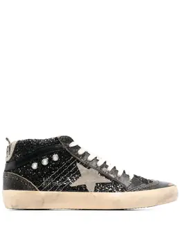 Кеды GG Mid Star на шнуровке Golden Goose, черный 19196010 | черный