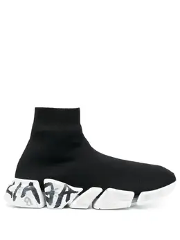Кроссовки Speed 2.0 с принтом граффити Balenciaga, черный 19058175 | черный
