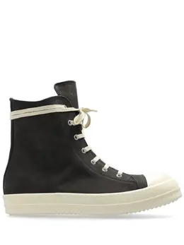 Высокие кеды на шнуровке Rick Owens, черный 24114402 | черный