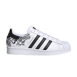 Кроссовки Adidas Wmns Superstar 'Floral Twist', белый fx3600 | cloud white/core black/gold metallic