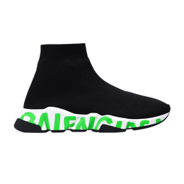 Кроссовки Balenciaga Balenciaga Wmns Speed Sneaker 'Midsole Graffiti - Black Fluo Green', черный 605942 w2dbn 1935 | black/white/fluo green
