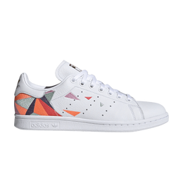 Кроссовки Adidas Wmns Stan Smith 'Geometric Print', белый fw6565 | footwear white/gold metallic/ash grey