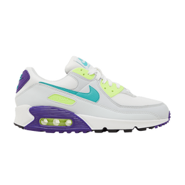 Кроссовки Nike Wmns Air Max 90 'White Multi', белый dh5072 100 | white/off-white/pure platinum/washed teal