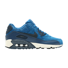 Кроссовки Nike Wmns Air Max 90 Leather 'Brigade Blue', синий 768887 401 | brigade blue/squadron blue/sail/metallic armory navy
