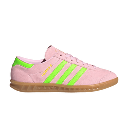 Кроссовки Adidas Wmns Hamburg 'Clear Pink Solar Green', розовый js0683 | clear pink/solar green/gold metallic