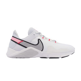 Кроссовки Nike Wmns Legend Essential 2 'White Football Grey Crimson', серый cq9545 007 | football grey/dark smoke grey/bright crimson