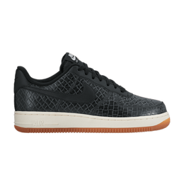 Кроссовки Nike Wmns Air Force 1 Low '07 Premium 'Black', черный 616725 009 | black/black/sail/gum medium brown