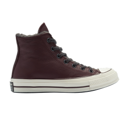 Кроссовки Converse Wmns Chuck 70 High 'Cozy Club - Black Currant', коричневый 569517c | black currant/almost black