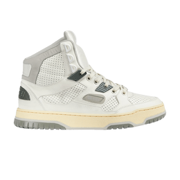 Кроссовки Gucci Gucci Wmns High Top Trainer 'Distressed Effect - Off White', белый 765437 aacv6 9161 | off white/mystic white/grey