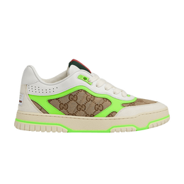 Кроссовки Gucci Gucci Wmns Re-Web Sneaker 'GG Canvas - Beige Ebony Green', коричневый 785452 aadhw 9571 | beige/ebony