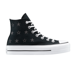 Кроссовки Converse Wmns Chuck Taylor All Star Lift Platform High 'Archive Stars', черный a15537c | black/natural ivory/white