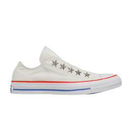 Кроссовки Converse Wmns Chuck Taylor All Star Teen Slip 'Stars Studded', белый 564971c | vintage white/habanero red