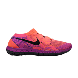 Кроссовки Nike Wmns Free 3.0 Flyknit 'Hyper Orange Vivid Purple', оранжевый 718420 802 | hyper orange/black/vivid purple