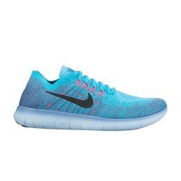 Кроссовки Nike Wmns Free RN Flyknit 2017, синий 880844 400 | work blue/dark obsidian