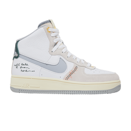 Кроссовки Nike Wmns Air Force 1 High Sculpt 'We'll Take It From Here', белый dv2187 100 | white/wolf grey/summit white/coconut milk/pro green/light marine