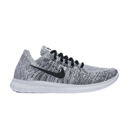 Кроссовки Nike Wmns Free RN Flyknit 2017 'White Black Stealth', серый 880844 101 | white/black/stealth/pure platinum