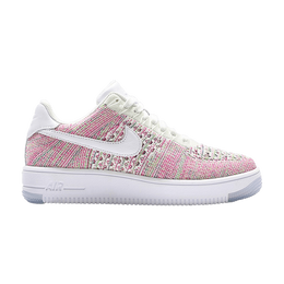 Кроссовки Nike Wmns Air Force 1 Flyknit Low 'White Radiant Emerald', белый 820256 102 | white/white-radiant emerald
