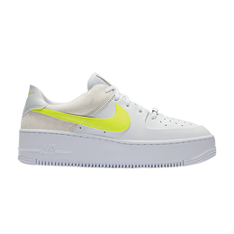 Кроссовки Nike Wmns Air Force 1 Sage Low 'White Lemon Venom', белый cw2652 100 | white/lemon venom/pure platinum