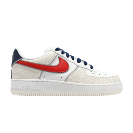 Кроссовки Nike Wmns Air Force 1 '07 LX 'Just Do It - White University Red Snakeskin', белый dv1493 161 | white/university red/white