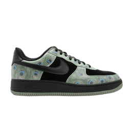 Кроссовки Nike Wmns Air Force 1 Premium 'Peacock', черный 309439 001 | black/black-jade stone-white