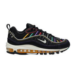Кроссовки Nike Wmns Air Max 98 Premium 'Martin', черный ci1901 023 | black/flash crimson/kinetic green