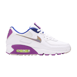 Кроссовки Nike Wmns Air Max 90 SE 'Easter', белый cj0623 100 | white/multi color/purple nebula