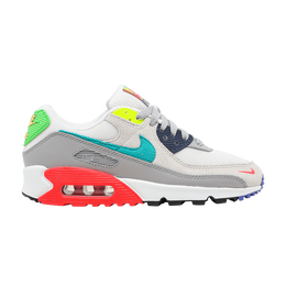 Кроссовки Nike Wmns Air Max 90 'Evolution of Icon', серый dd1500 001 | pearl grey/summit white/black/sport turquoise