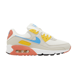 Кроссовки Nike Wmns Air Max 90 'Spring Colors', белый dj9991 100 | summit white/light bone/vivid sulphur/university blue
