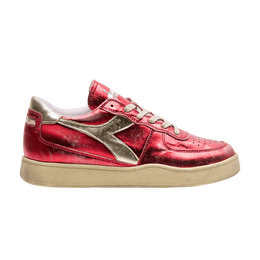 Кроссовки Diadora Wmns Mi Basket Low Metallic 'Distressed Carmine Red', красный 201 178888 01 45033 | carmine red