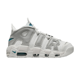 Кроссовки Nike Wmns Air More Uptempo 'Metallic Teal', белый dr7854 100 | summit white/grey fog/bright spruce/grey fog