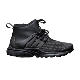 Кроссовки Nike Wmns Air Presto Mid Utility Premium 'Triple Black', черный aa0674 003 | black/black-black-white
