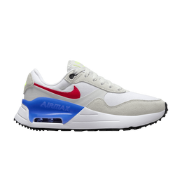 Кроссовки Nike Wmns Air Max SYSTM 'White Ultramarine Siren Red', белый dz1637 100 | white/photon dust/light ultramarine/siren red