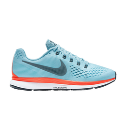 Кроссовки Nike Wmns Air Zoom Pegasus 34 'Ice Blue Crimson', синий 880560 404 | ice blue/bright crimson/white/blue fox